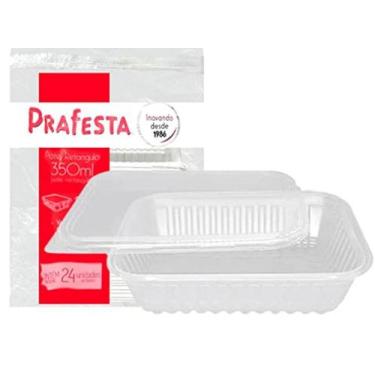 Imagem de Pote retangular 350ml freezer e microondas - PRAFESTA