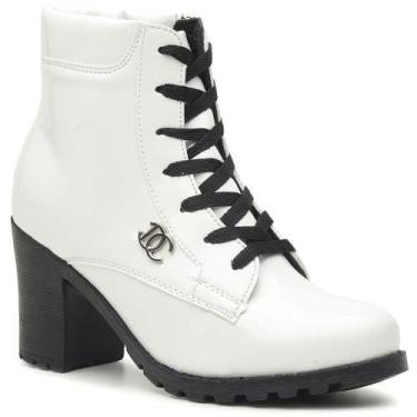 Imagem de Bota Feminina Coturno Cano Curto Salto Alto Tratorado - RINALDI'S SHOE