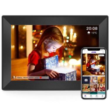 Imagem de Porta-retratos digital FOOJOE de 10,1 polegadas WiFi de 16 GB de armaz