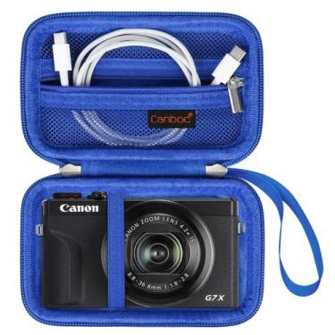 Imagem de Estojo de câmera Canboc para Canon PowerShot G7 X Mark II/III azul