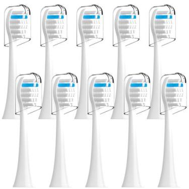 Imagem de Pacote de 10 cabeças de escova de dentes de substituição para escova d
