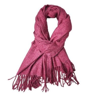 Imagem de Cachecol Grosso Liso Echarpe Xale Premium Unissex Inverno - D Presente