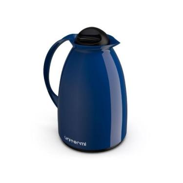 Imagem de Garrafa Térmica Café Florença 650ml Azul Unitermi, Azul, 650ml