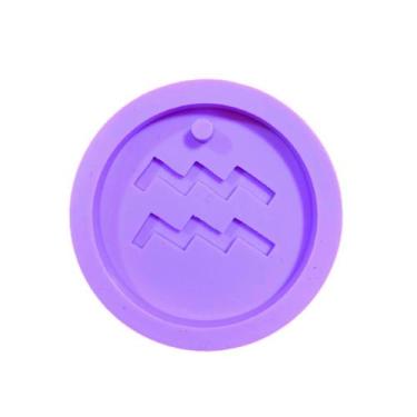 Imagem de R162 Molde de silicone signo Aquário chaveiro resina decorar - confeit