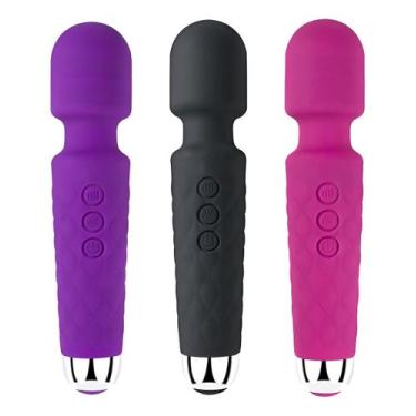 Imagem de Massageador Íntimo Varinha Com Cabeça Flexível 360 - kapbom, Roxo