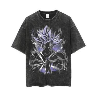 Imagem de Camiseta Vintage Masculina Dragon Ball Z Vegeta Manga Curta Ajuste Sol
