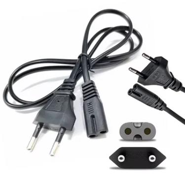 Imagem de Cabo De Força Energia Bipolar Tipo 8 Rádio Tv Impressora Ps4 Ps3 Ps2 Game Monitor Notebook Jbl