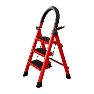 Imagem de Whtkoph Escada de 3 Degraus, Banco de 3 Degraus, Multiuso, Dobrável, Resistente, para áreas Externas, Cozinha, Despensa E Trabalho.