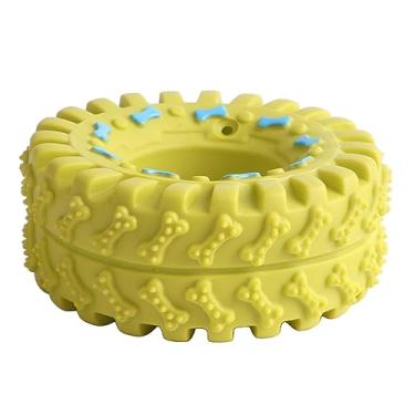 Imagem de Pneus para Cachorros Brinquedo de Dentição para Cachorros Brinquedo de Borracha para Mastigar Brinquedos Interativos para Cachorros para Tédio Ranger de Dentes (Pneu de borracha)