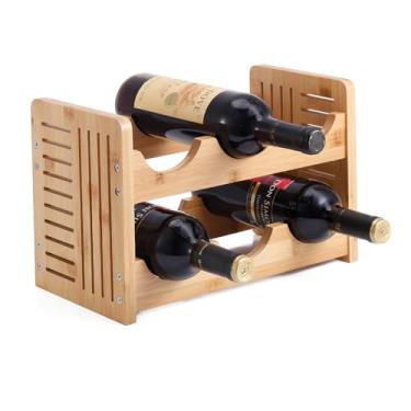 Imagem de ADEGA P/VINHO DE BAMBU 6 GARRAFAS VINUM 34x17,8x22cm