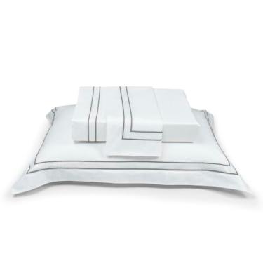 Imagem de FRONHA PREMIUM HARMONIOUS SILVER - CETIM 300 FIOS - 50X90