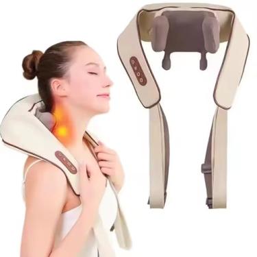 Imagem de Massageador Shiatsu Elétrico para Ombros, Pescoço, Costas e Lombar com Função Aquecimento