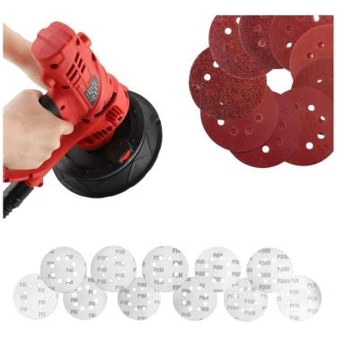 Imagem de Disco Lixa Grãos Para Lixadeira De Teto E Parede 10 Un 180Mm