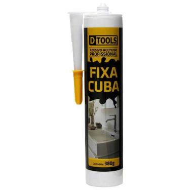 Imagem de Adesivo Fixa Cuba Branco 380g - Dtools Para Mármore, Granito, Porcelana E Vidro