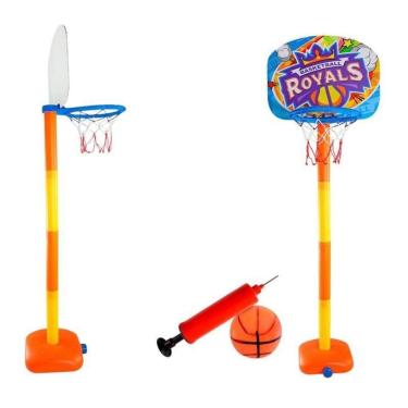 Imagem de Cesta De Basquete Infantil Com Tabela Bola E Bomba Inmetro