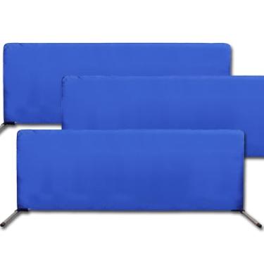 Imagem de Divisor de pickleball de barreira de tênis de mesa com tecido Oxford 420D, 3 peças de bloco de cerca de campo de ping pong para quadra de bola, estrutura de tubo de aço inoxidável, pronto para