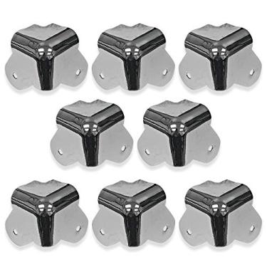 Imagem de Seismic Audio - SARHW17-8 Pacote de substituição de cantos de níquel de 2 pernas para alto-falantes PA DJ Amp Cabinet Subwoofer