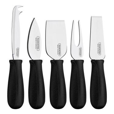 Imagem de Jogo Para Queijo Tramontina Harmoniza 5 Peças Preto