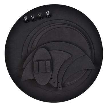 Imagem de Luqeeg Drum Mudo Pastilhas 10pcs 5 Mm, Ajuste 12 14 16 16 22 Polegadas Mudo Silenciador Drumming Bloco Com Alta Dureza e Alta Espuma Elástica Material de Borracha Drum Practice