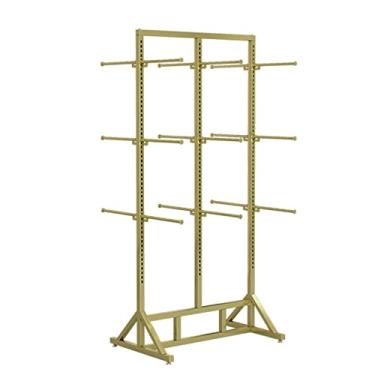 Imagem de JOEUQK Sutiãs pendurados de dupla face, organizador de armário que economiza espaço para regatas, roupas íntimas, calcinhas, camisolas, cachecóis ou cintos, altura ajustável, estrutura de ferro de