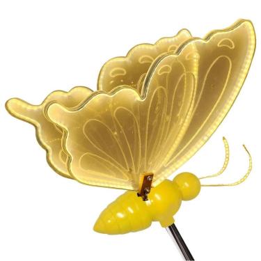 Imagem de Borboleta LED Movimento Asa Enfeite Natal Casamento Aniversario Evento Decoraçao Luz Jardim Quintal Gramado Elegante