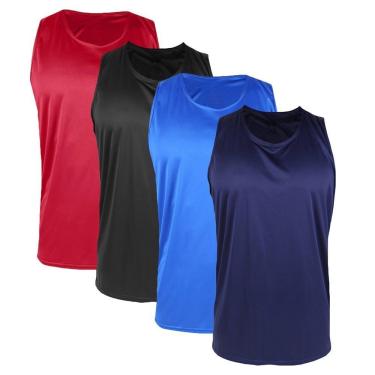 Imagem de Kit 4 Regatas PMC Básica Masculina