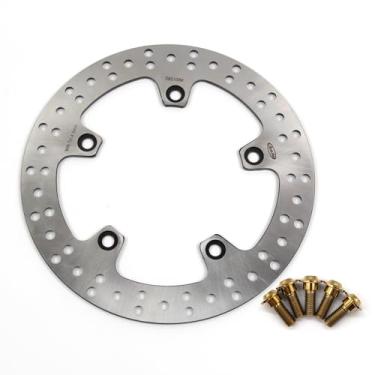 Imagem de Rotor de disco de freio traseiro Arashi com parafusos de montagem para BMW F650GS 08-15, F700GS-ABS 13-18, F750GS com ABS 19-20, F800GS ABS 06-18, F800R 09-20, F800S 06-10, F800ST 06-10, F800ST 06-06