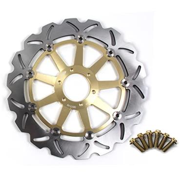 Imagem de Arashi Rotor de disco de freio dianteiro com parafusos de montagem para Yamaha TDR125 89-01, TZR125 89-92, FZX250 ZEAL, TZR250 89-92, SRX400 91, SZR660 95-01, acessórios de substituição de motocicleta