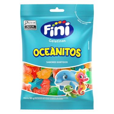 Imagem de Bala de Gelatina Oceanitos 80g Fini