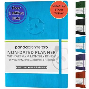 Imagem de Panda Planner Planejador diário profissional 2026 – planejador mensal diário e acadêmico de 6 meses, grande 21 x 28 cm sem data e layouts semanais, planejador de estudo, definição de metas, rastreador