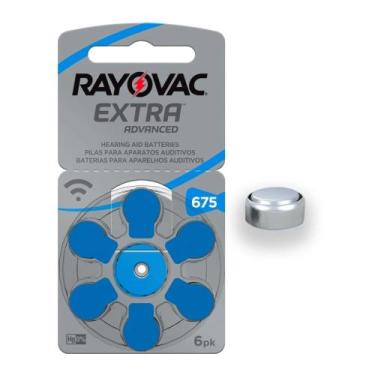 Imagem de Pilhas Baterias Para Aparelhos Auditivas 675 Rayovac 6 Um - Pilha Audi