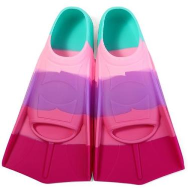 Imagem de Barbatanas de natação Azuunye Kids Short Blade, salto antiderrapante, 