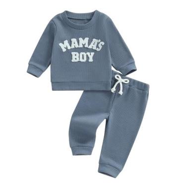 Imagem de Conjunto de roupas Blotona Fall Baby Boy, calça de moletom de 0 a 6 me