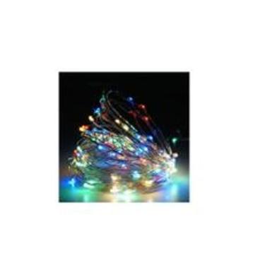 Imagem de Fio Fada Cordão De Luz Led Pisca colorido 10m 100 Leds Tomada Bivolt -