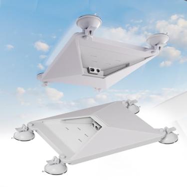 Imagem de DAIERTEK Mini capa protetora Starlink, suporte Starlink mini, à prova d'água, para trailer, carro, branco