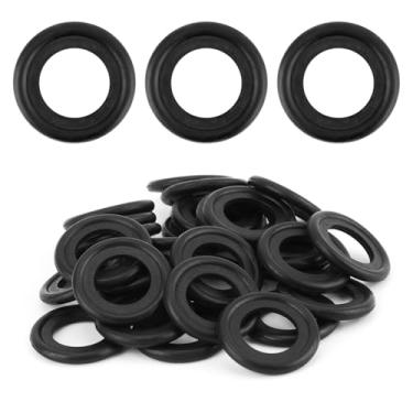 Imagem de 30 peças de vedação de drenagem de óleo de carro M14, vedação de arruela de trituração de borracha premium junta de plugue de drenagem de óleo prática automotiva universal para arruela de compressão
