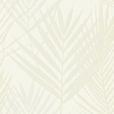 Imagem de Papel de Parede Tissé Folhagem Branco 20701