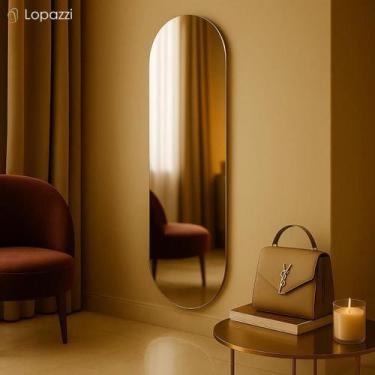 Imagem de Espelho 150X40cm Corpo Inteiro Decorativo Para Quarto Banheiro Sala Cl