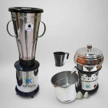 Imagem de Liquidificador Alta Rotação 4L 220V, Extrator de Suco 3L Bivolt  Linha