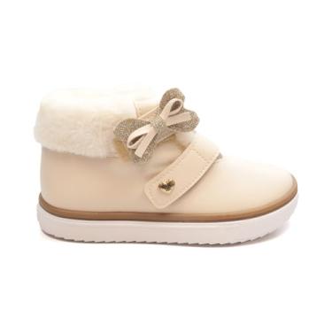 Imagem de Bota Infantil Menina Kidy Happy Bege 25