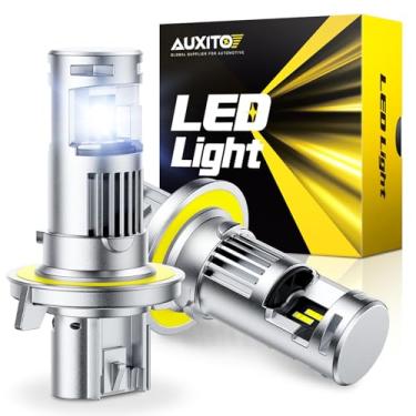 Imagem de AUXITO Lâmpada H13 - 44000 lúmens 6500K branca, tamanho mini OEM, fácil instalação Plug & Play, substituição de luz de neblina de halogênio, sistema CANBUS sem erros, pacote com 2