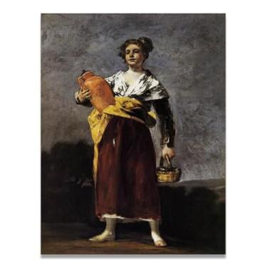 Imagem de Cena da prisão Francisco De Goya Impressão em tela romântica espanhola - Obra-prima do influente pintor romântico 20 x 26 cm emoldurado