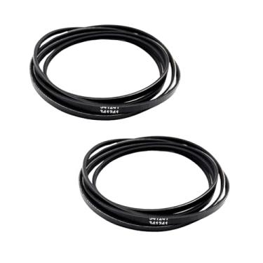 Imagem de 2 peças de substituição de correia de tambor de secadora 341241 compatíveis com Kenmore Whirlpool KitchenAid Maytag Crosley secadoras substitui AP2946843 W10127457 FSP341241 8066065 694088