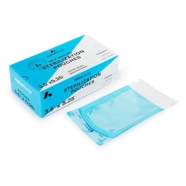 Imagem de 55Dental 200 3.5 "X 5.25" Bolsa de Esterilização Autovedante Sacos de Autoclave para Instrumentos Odontológicos e de Tatuagem para Arte Em Unhas