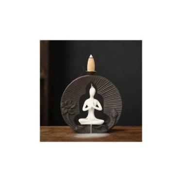 Imagem de Queimador de incenso Waterfall Purple Clay 14,4 cm x 10,8 cm - Lightbe