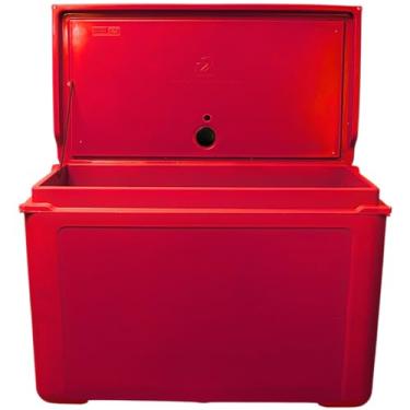 Imagem de Caixa Térmica Polietileno Plástica Vermelha 120 Litros Zero Grau (Vermelho)