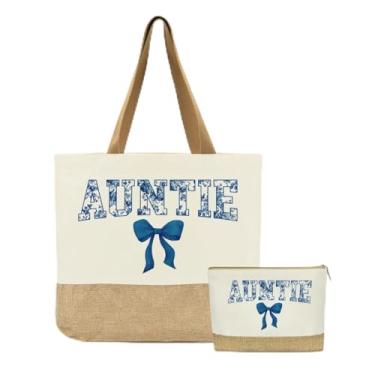 Imagem de Jeteman Presentes de tia, presentes de tia, bolsa para tia, presente para tia, presente de agradecimento de aposentadoria de aniversário, Natal, para mulheres, tias, tias, sua esposa, sacolas florais