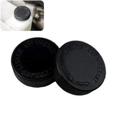 Imagem de CEYHTLY 21712-79900 Tampa preta do reservatório de refrigeração, 2 peças, tampa do tanque de água do refrigerador do radiador do motor compatível com Nissan Cube Murano Quest Rogue Versa NV200 2003