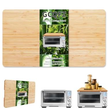 Imagem de GCQFZ Tábua de corte de bambu para Breville BOV900BSS Smart Oven Air Fryer Pro, 51 cm × 30 cm, acessórios de forno inteligente com pés de silicone antiderrapantes resistentes ao calor para forno de