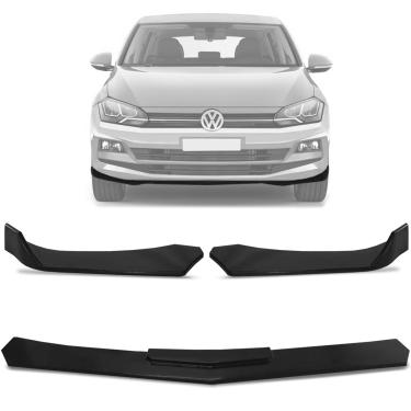 Imagem de Spoiler Parachoque Dianteiro ou Traseiro Universal 3 Peças Black Piano